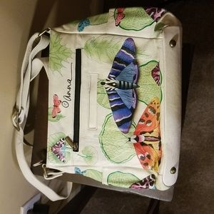 Anna by Anuschka Leather Bag Style 51457 Butterflies